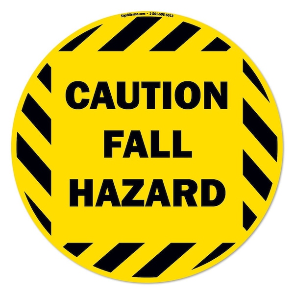 Fall Hazard 16in Non-Slip Floor Marker, 12PK, 16 in L, 16 in H, FD-2-C-16-12PK-99941